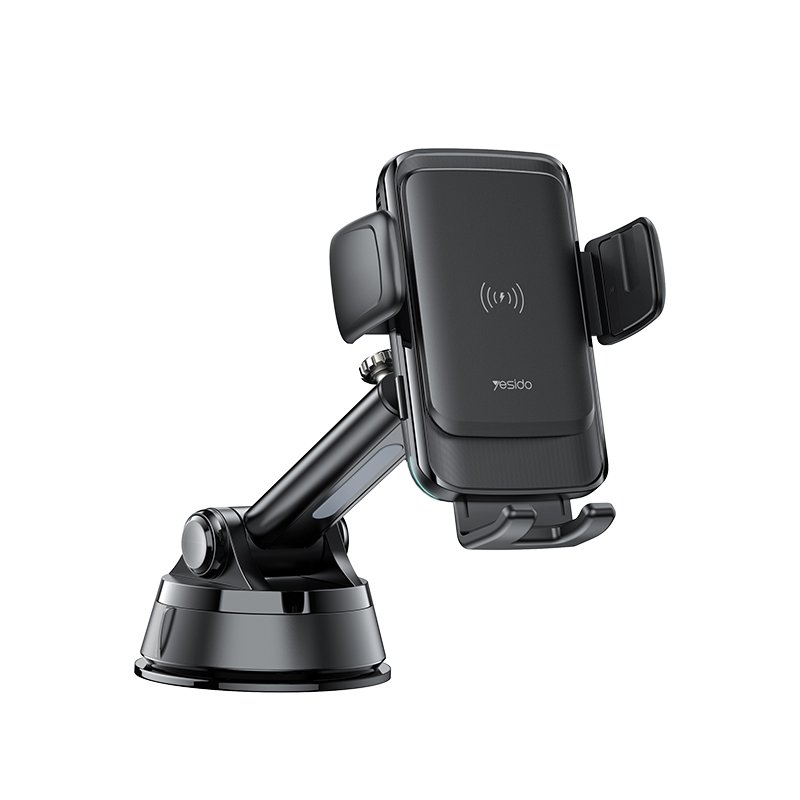 C188 حامل جوال للسيارة | 15W Fast Charge تلقائي Induction Alignment متوافق عالمياً Cradle شاحن سيارة