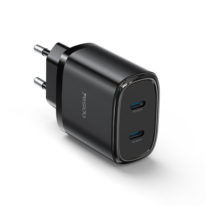 YC54 20W شحن سريع Home شاحن(Type-C+Type-C)